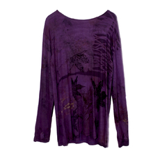 Camiseta oversize eco print #2
