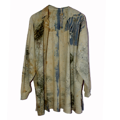 Chemisa overzise con reeb eco print #3