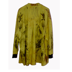 Chemisa overzise con reeb eco print #1 - comprar online