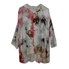 Chemisa overzise eco print #2