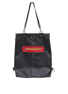 Mochila/Cartera Kyarora cuero genuino engomado azul. - comprar online