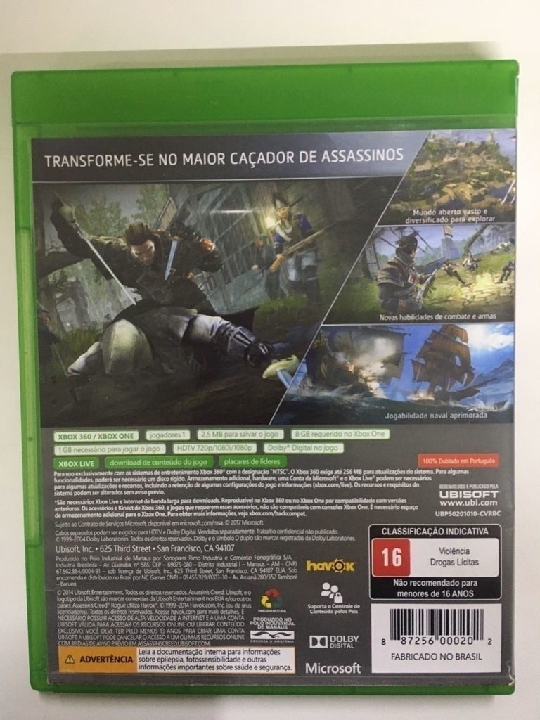 Jogo Assassins Creed Xbox 360 Dublado