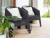 Set 2 sillones de Rattan Negro