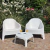 Combo 2 sillones de jardín + mesa circular