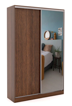 PLACARD 1,20x1.81m 18mm WENGUE ESPESOR / PERFILERIA DE COMPLETA ALUMINIO - comprar online
