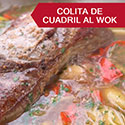 Colita de cuadril al wok