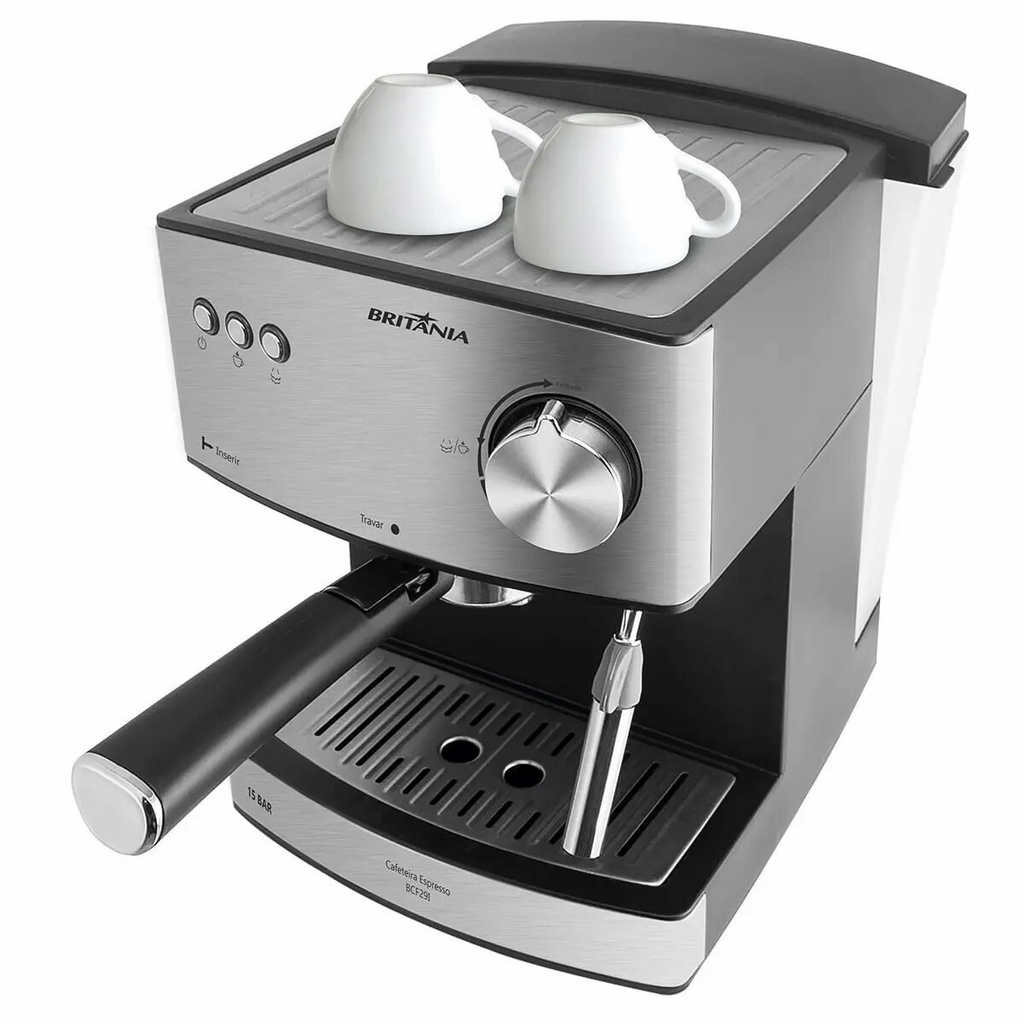 Cafeteira Espresso Multi Cápsulas e Pó 4 em 1 Pressão 15 Bar 1,7L 850W 220V  - Britânia