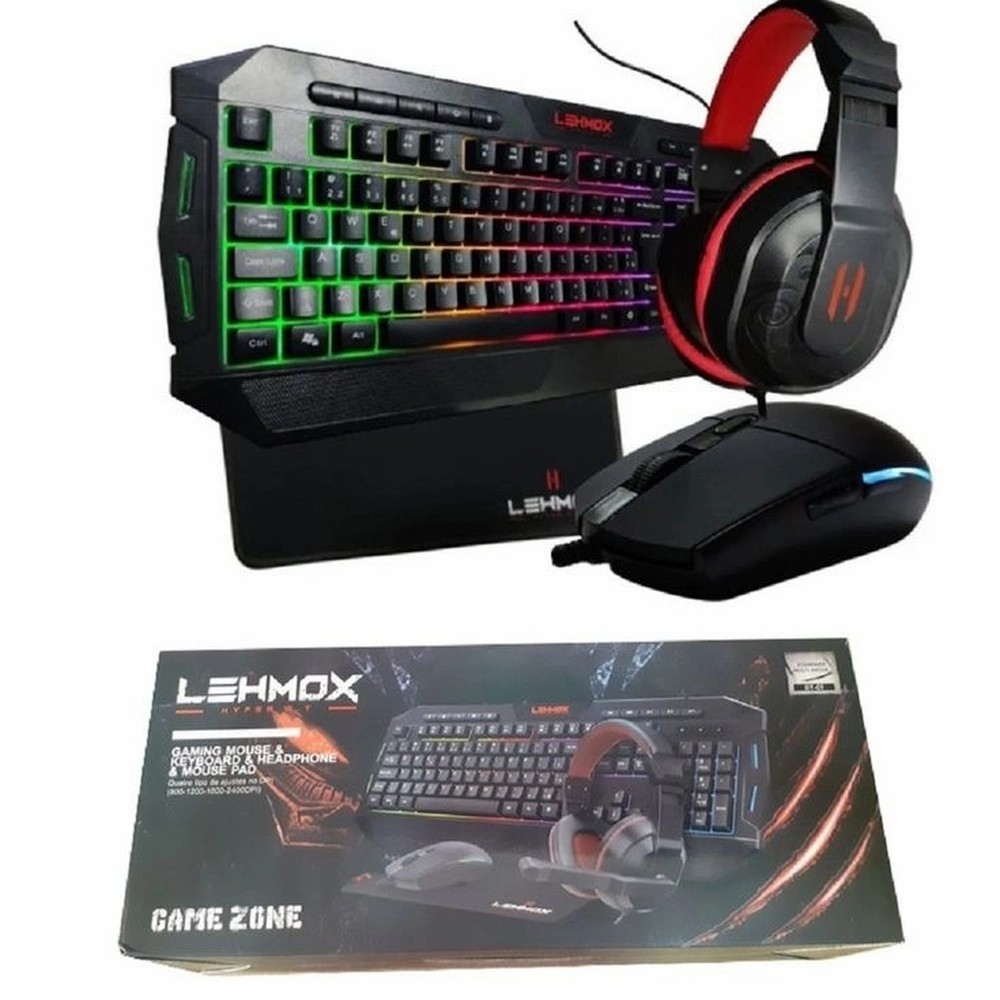 Kit Gamer Led Completo Para Jogos e Stream Mousepad de Jogo