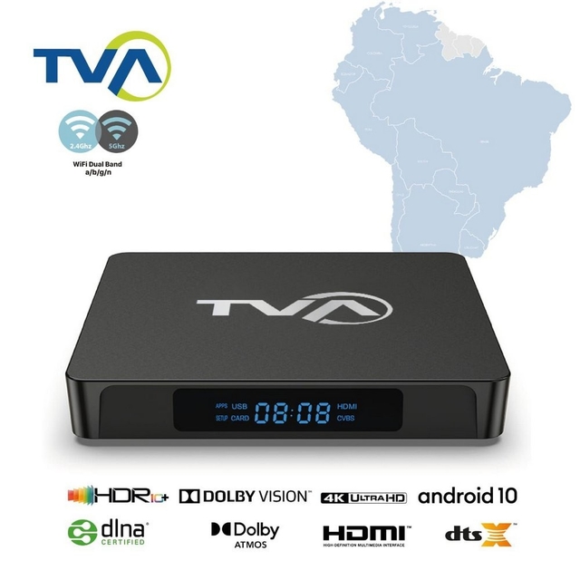 TV Box Canais IPTV Vitalício TVA B12 4k Box Tv Hd 4k WiFi Original