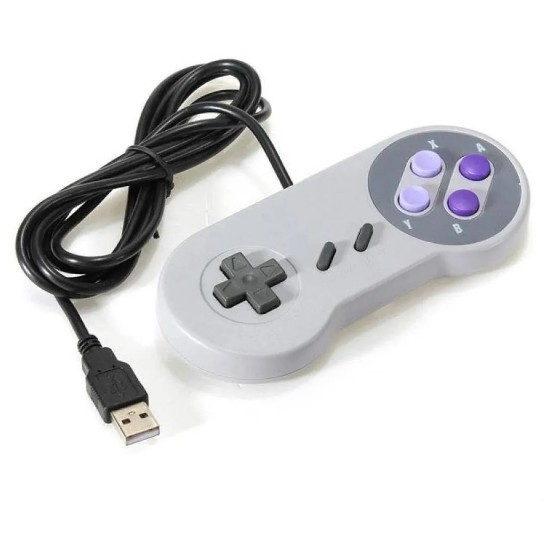 Controle Super Nintendo Snes Joystick Usb Jogos Emulador PC - LPS-601