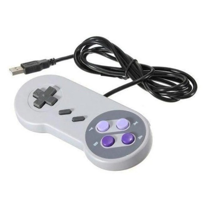 Controle Super Nintendo Snes Joystick Usb Jogos Emulador PC - LPS-601