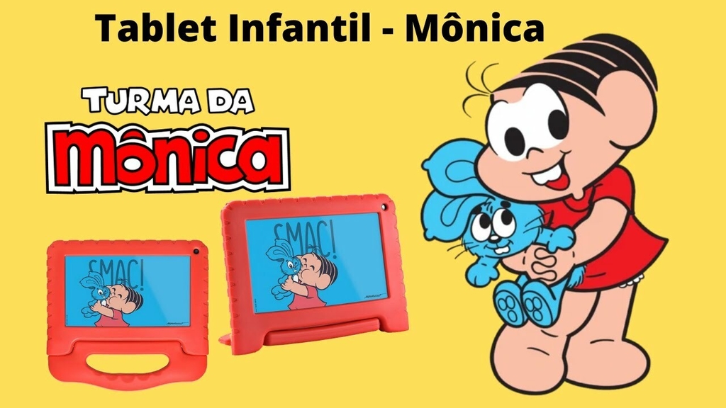 Tablet Infantil Turma da Mônica Multilaser NB369 Vermelho 32GB Para Criança  Vídeos  Netflix - Tablet Infantil - Magazine Luiza