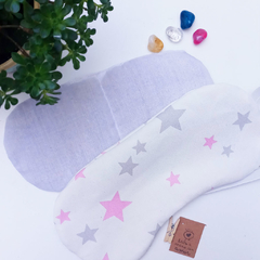 Antifaz Portia Beige y Blanco - Casa Shakti