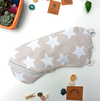 Antifaz Portia Beige y Blanco - comprar online