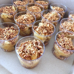 Postres Crumble de Manzanas