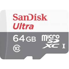 MEMORIA SANDISK ULTRA 64GB MICRO SD CLASE 10 - comprar online