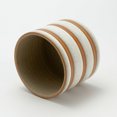 Vaso cilíndrico em cerâmica de alta temperatura. - comprar online