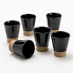 Conjunto de 6 copos design para café em cerâmica de alta temperatura. - comprar online