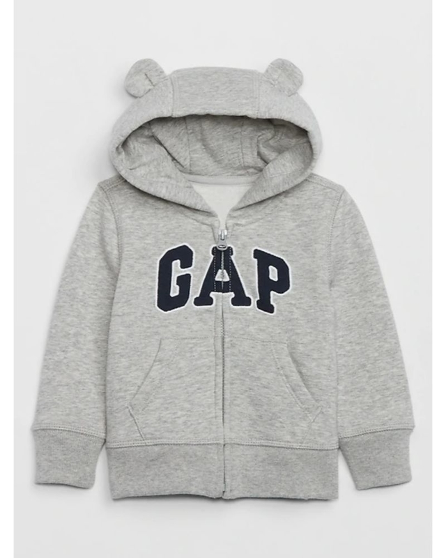 Conjunto Moleton Baby Gap Orelha Cinza Azul Original