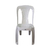 Silla plástica blanca/gris 200kg Ibiza Gemplast