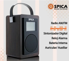 Parlante Radio Spica Sp130 Retro Am/fm Bt Usb Bateria - comprar online