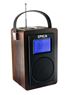 Parlante Radio Spica Sp130 Retro Am/fm Bt Usb Bateria