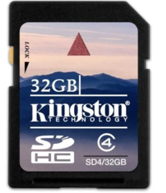 Kingston SDHC - Tarjeta de Memoria de 32 GB (Clase 4)
