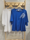 SNBL21 BLUSA SUPER AMPLIA CON BORDADO