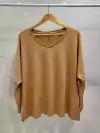 AYR02 REMERA MORLEY MANGA LARGA CUELLO V MICROFIBRA