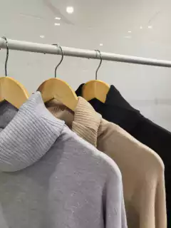 ASPL03 POLERA COMBINADA CON MORLEY, COSTADOS Y MANGA - comprar online