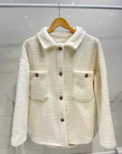 AYCP01 CAMISACO OVERSIZE CORDERITO CON 6 BOTONES - comprar online