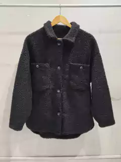 AYCP01 CAMISACO OVERSIZE CORDERITO CON 6 BOTONES - AYRA