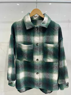 AFCP01 CAMISACO OVERSIZE CUADRILLE CON BOTONES - comprar online