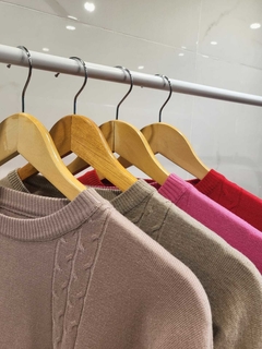 ACRSW07 SWEATER BREMER 2 LINEAS TRENZA - AYRA