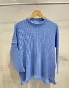 ANSW03 SWEATER TRENZADO AMPLIO VOLADOS en internet