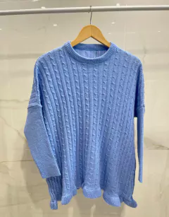 ANSW03 SWEATER TRENZADO AMPLIO VOLADOS en internet