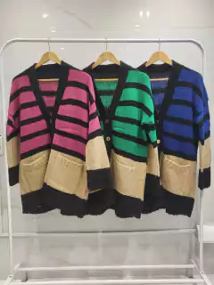 ANS05 SACO COMBINADO RAYAS - comprar online