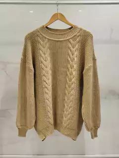 ALISW01 SWEATER DOBLE TRENZAS CALADO - comprar online