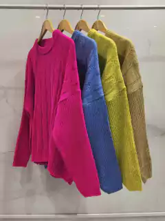 ANSW04 SWEATER TRENZAS ESPALDA LINEAS - comprar online