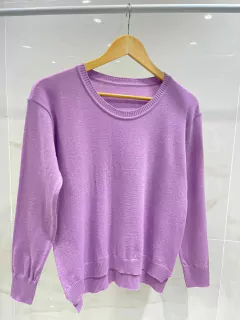 ATSW02 SWEATER BASICO CON TAJO CORTO - comprar online