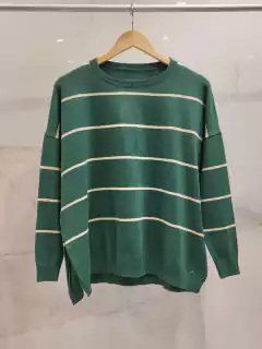 ALSW09 SWEATER OVER LINEAS CON TAJO