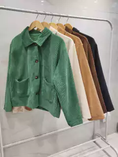 AFCP07 CAMISACO CORDEROY CORTO CON BOLSILLOS en internet