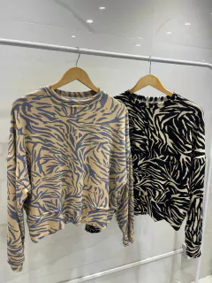 AYBZ09 BUZO LANILLA ESTAMPADA - comprar online