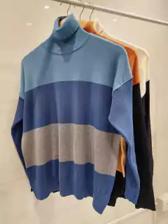 Imagen de AMPPL03 POLERA TRICOLOR MANGA MORLEY