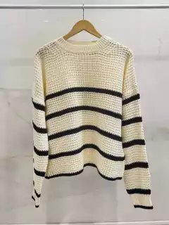 ASLSW02 SWEATER GRUESO CON LINEAS en internet
