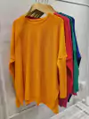 AFRSW05 SWEATER AMPLIO CON TAJO Y MANGA MORLEY en internet