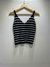 Imagen de SNM98 MUSCULOSA CUELLO V, RAYADO