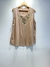 SNBL24 BLUSA SIN MANGAS CON BORDADO CENTRO