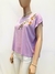 VFBL12 BLUSA S/MANGA BORDADO HOJAS - AYRA