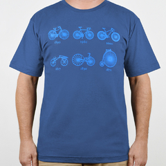 Camiseta Bike Evolução Azul Petróleo
